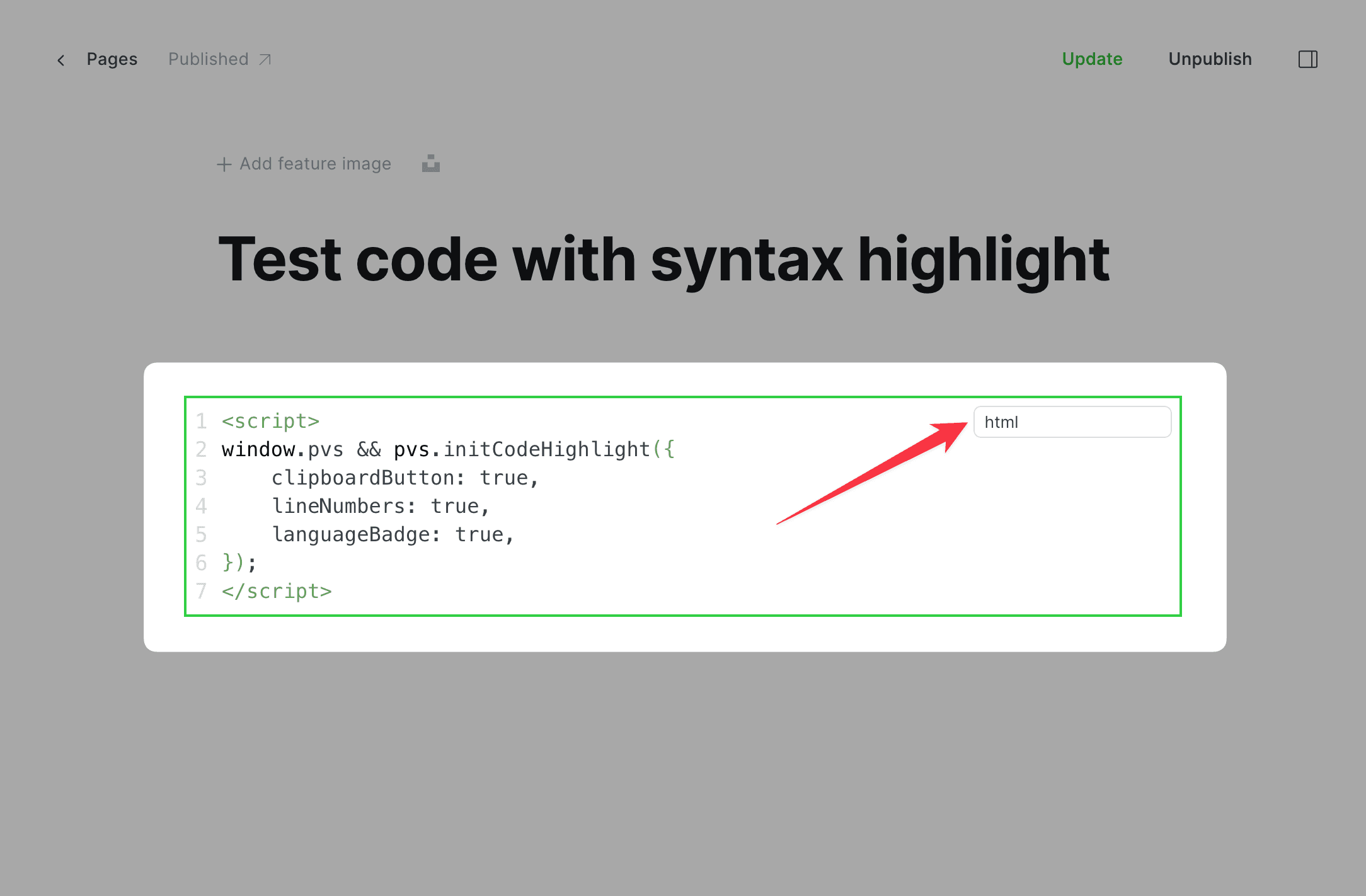 Code Syntax Highlight Languages